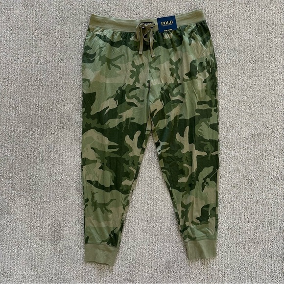 Polo Ralph Lauren Men's Lightweight Logo Sleep Jogger Pants, XL, Camoflauge - Picture 1 of 8